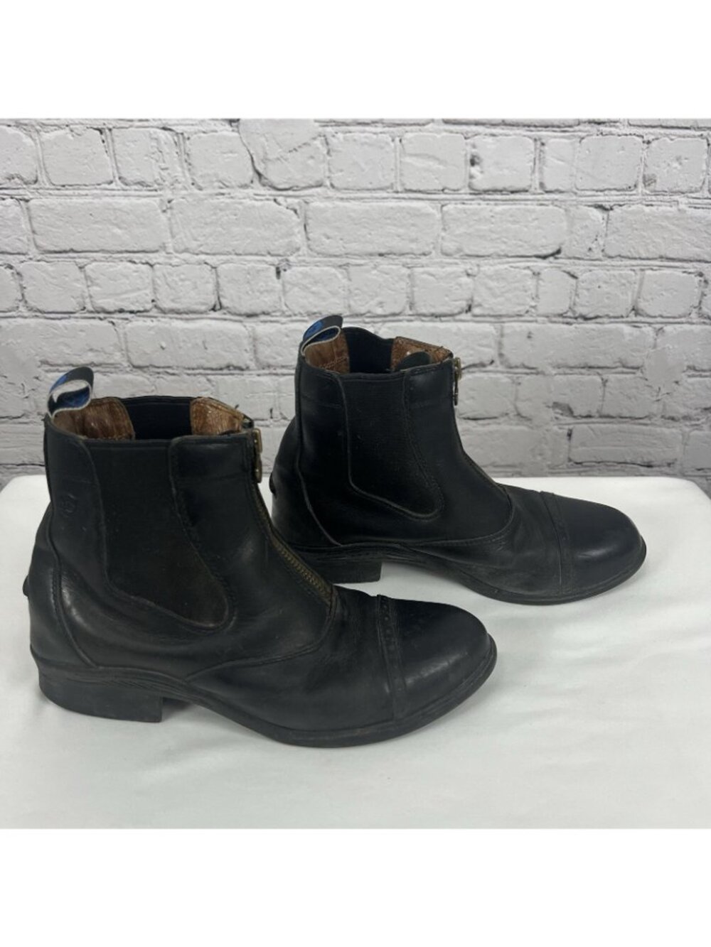 Ariat Black Leather Devon Pro VX Short Riding Distressed Boots Women’s 9.5 B - Picture 2 of 10